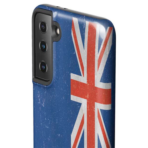 New Zealand Flag Distressed Galaxy S21 Plus 5G Pro Case